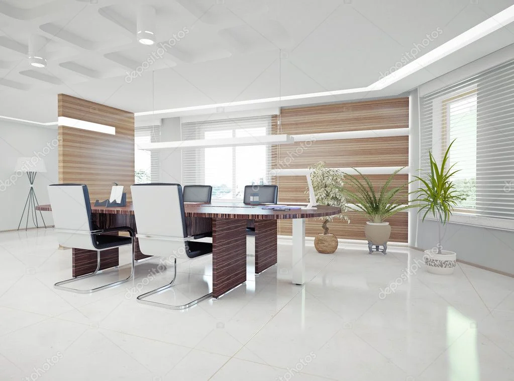 Modern ofis ve iç mimari tasarım örneği